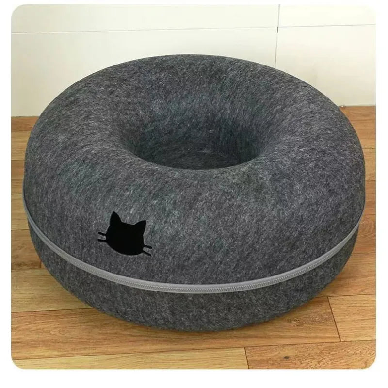 Donut Cat Tunnel Bed